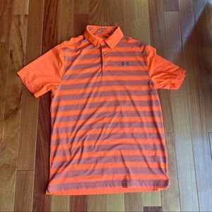 Orange Under Amour polo